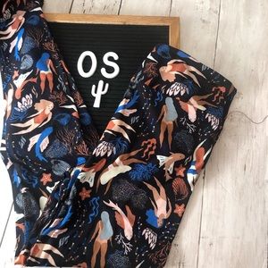 One Size Mermaid Leggings Lularoe